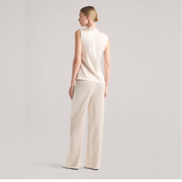 St. John Santana Knit Pull On Elastic Waist Pants NWOT Beige XL - Picture 5 of 10